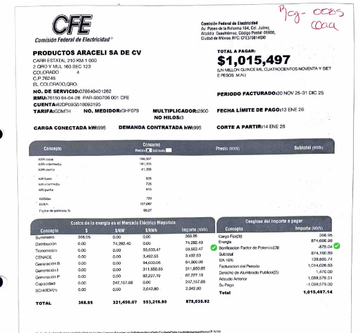 Ahorro de energía eléctrica industrial y bonificación CFE - Consultoría CEA Energía